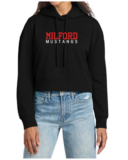 Women's Cropped Fleece Hoodie