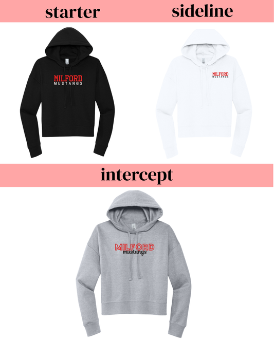 Women's Cropped Fleece Hoodie