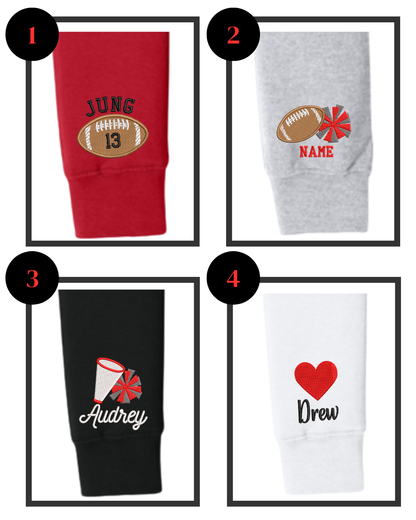 Sleeve Customization **Sweatshirt must be purchased separately**