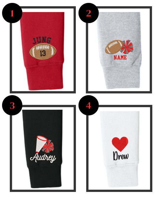 Sleeve Customization **Sweatshirt must be purchased separately**